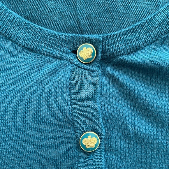 Juicy Couture Teal Short Sleeve Cardigan - Picture 2 of 5
